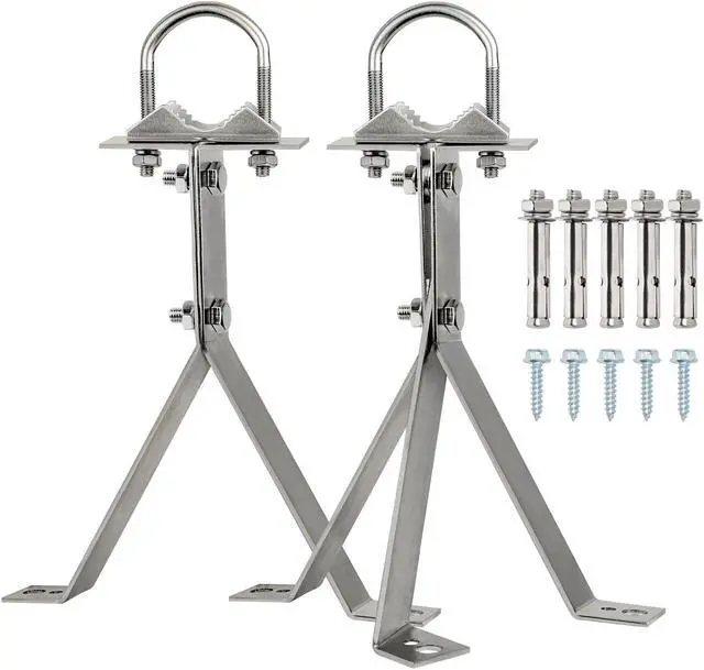 Main image of XRDS-RF Antenna Wall Mount 10 Inch Heavy-Duty Stand Off Wall Mast Mount Windproof Antenna Mounting Bracket for TV Antenna Mast (2-Leg + 3-Leg)
