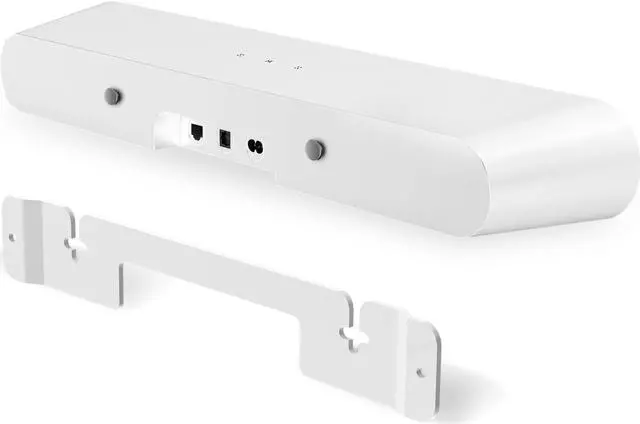 Main image of Yibracki Heavy Duty Soundbar Mount for Sonos Ray Wall Mount - Floating Sound Bar Mounts for Sonos Ray Mount Under TV Mounting Bracket Easy to Install, White