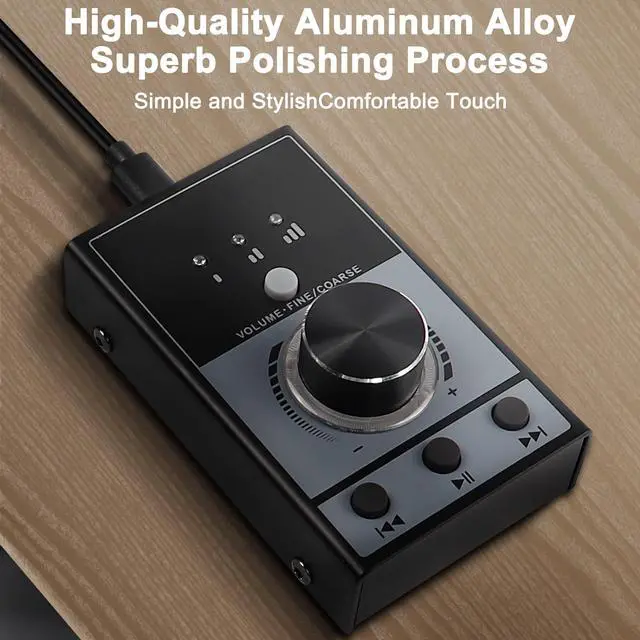 Alt view image 2 of 5 - XMSJSIY USB Volume Knob Controller Multimedia Computer Sound Controller with Play/Pause/Back/Forward Function,One-Click Mute for Phone PC Speaker Audio Adjustment