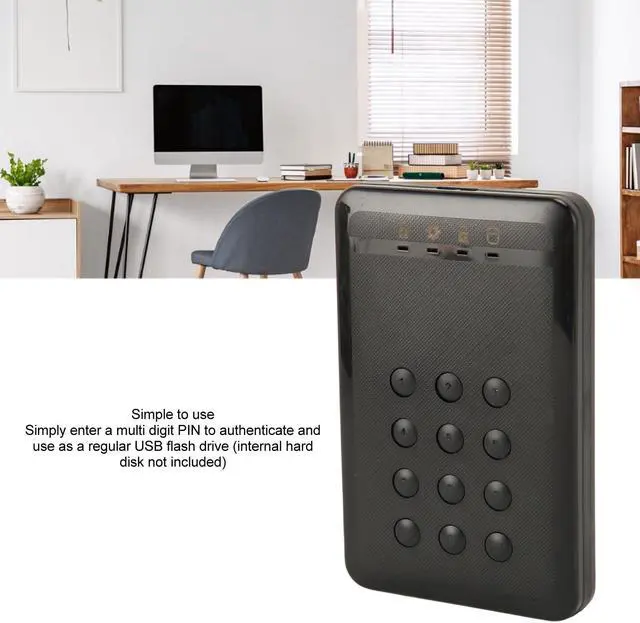 Alt view image 4 of 5 - Zopsc Encrypted USB Flash Drive, Secure USB Flash Drive Encrypted, Hardware Encrypted Portable Enclosure, PIN Authentication, Real time Encryption, Rugged and Waterproof.