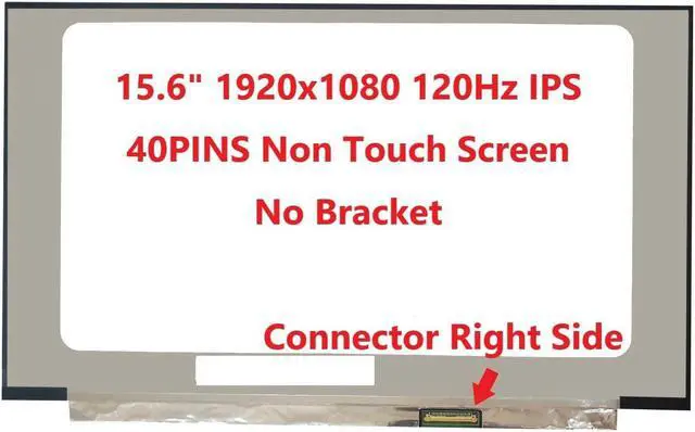 Alt view image 3 of 5 - FULLCOM New 15.6 Inches Screen Compatible with NV156FHM-NX2 LM156LFGL01 LM156LFGL03 M156NVF4 R0 Laptop Replacement Screen