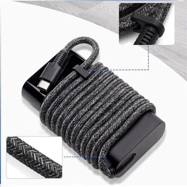 Alt view image 3 of 5 - 65W Type C USB C Laptop Charger Fit for EliteBook Folio G1 Elite x2 1012 G1 G2, 1013 G3 ZBook x2 G4 X2 210 G2 Probook 640 G4 G5 EliteBook x360 735 Power Adapter Supply Cord