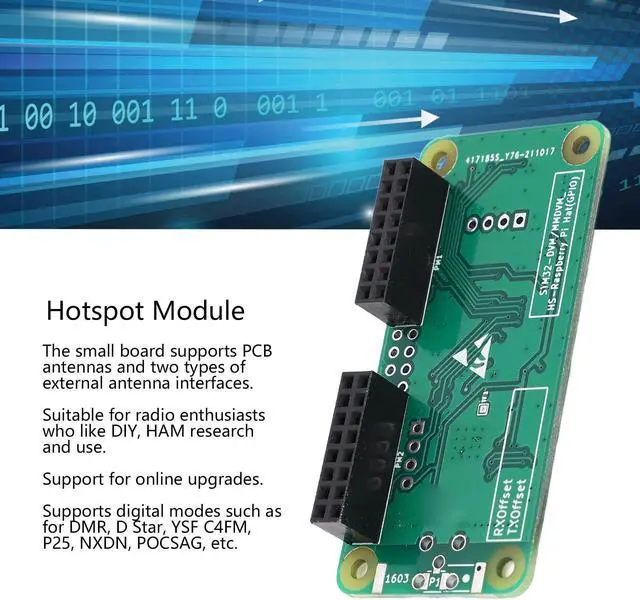 Alt view image 5 of 5 - MMDVM Hotspot Board Mini Hotspot Module PCB Antenna Motherboard Hotspot Expansion Board