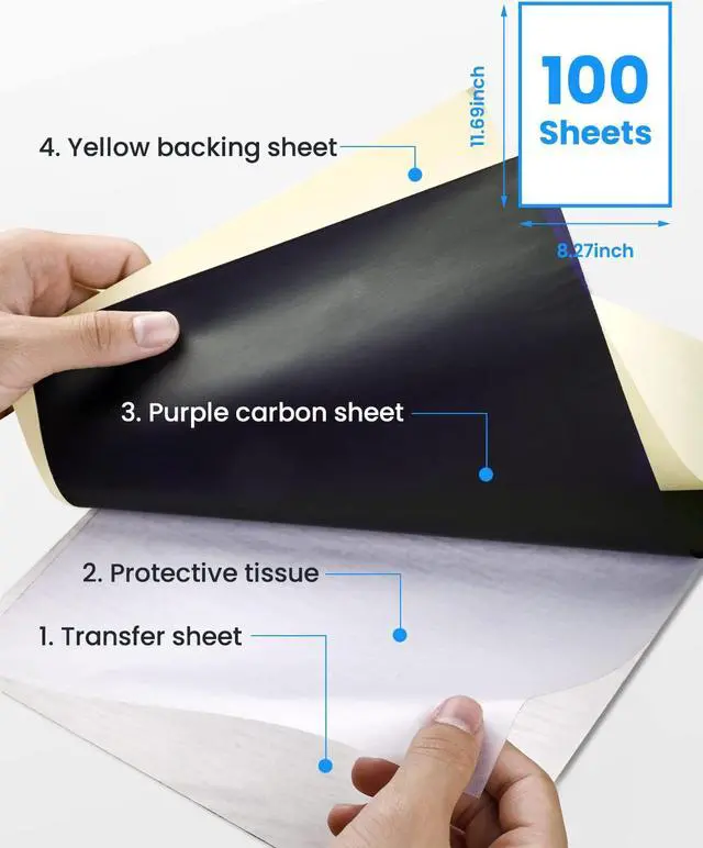 Alt view image 2 of 5 - Phomemo M08F Wireless Tattoo Transfer Stencil Printer White& M08F Case Black, Tattoo Transfer Thermal Copier Machine with 110pcs Tattoo Transfer Paper, Tattoo Printer Kit for Tattoo Artists, Compatibl