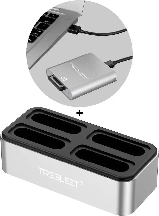 Main image of CFexpress Type B Card Reader & TREBLEET Workflow Station, USB 3.1 Gen 2 10Gbps, Mini Portable Aluminum External Case, Support Android/Windows/Mac OS