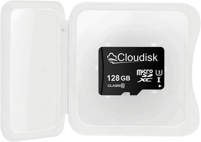 Alt view image 2 of 5 - Cloudisk Pack of 2 Micro SD Card 128GB Flash Memory Card Micro SDXC with SD Adapter and Card Reader, C10, A2, U3, UHS-I (128 GB)