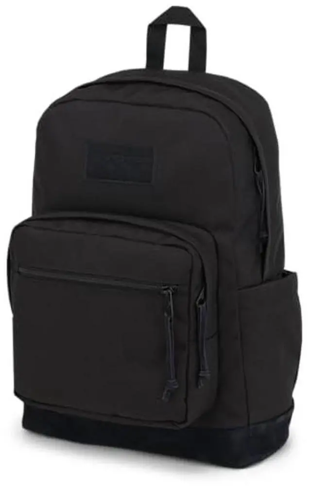 Alt view image 2 of 5 - JanSport Right Pack Backpack - Durable Daypack with Padded 15" Laptop Sleeve, Spacious Main Compartment & Integrated Water Bottle Pocket - Monochrome Black