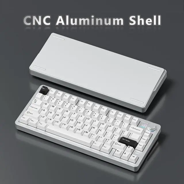Alt view image 5 of 5 - SUEHIODHY FURYCUBE F75 Mechanical Keyboard, 75% Aluminum Keyboard VIA-programmable Custom Hot Swappable,Gasket Structure,RGB Backlit Gaming Keyboard for PC/Tablet/PS