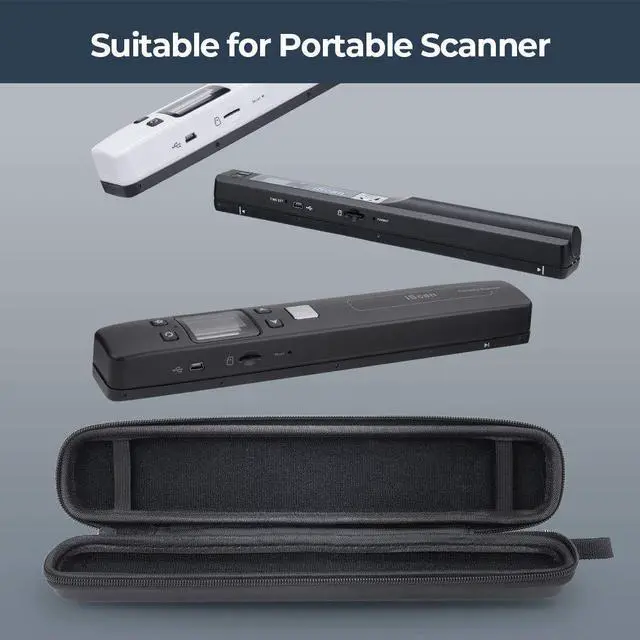 Alt view image 5 of 5 - MUNBYN Portable Scanner, Photo Scanner for A4 Documents Pictures Pages Texts in 900 Dpi and 10.5 x 1.6 x 1.2 Hard Travel Case for Iscan