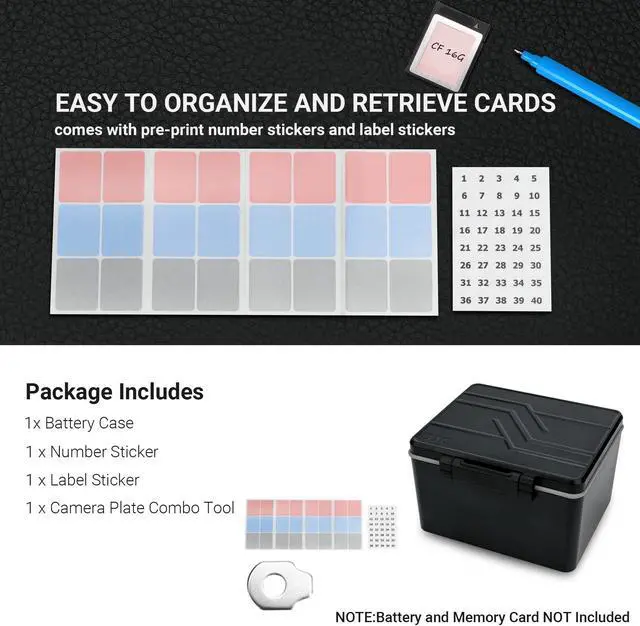 Alt view image 4 of 5 - JJC 3IN1 SD Card Reader for iPhone iPad MacBook+Camera Battery and Memory Card Case