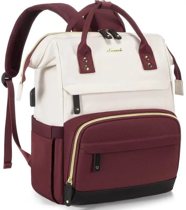 Main image of LOVEVOOK Laptop Backpack for Women, 15.6 Inch Work Business Backpacks Purse with USB Port, Large Capacity Nurse Bag College Bookbag for School, Waterproof Casual Daypack for Travel