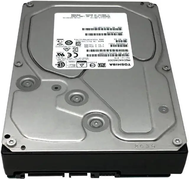 Alt view image 3 of 5 - Toshiba MG04ACA 6 TB 3.5" Internal Hard Drive MG04ACA600E