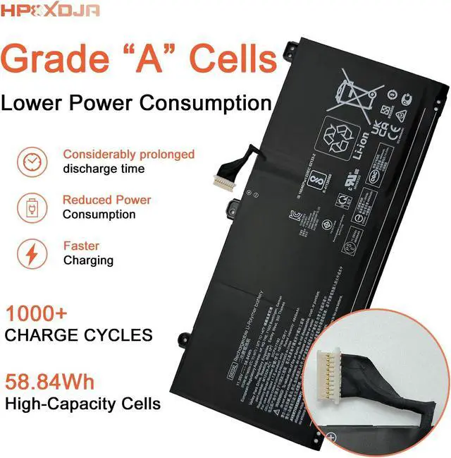 Alt view image 3 of 5 - HPXXDJA SI03XL Laptop Battery Compatible with HP Chromebook x360 14C-CC 14C-cc0000nb 14C-cc0013dx 14C-cc0047nr Series Laptop HSTNN-OB1V M12329-AC1 3ICP4/77/92 M12585-05 M12585-005 M02027-005