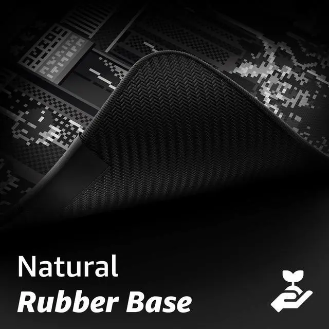 Alt view image 5 of 5 - Hystar Extended Gaming Mouse Pad | XXXL 45" x 20" | 5mm Thick, Waterproof Surface, Smooth Polyester Fabric, and Natural Rubber Base | Retro Tokyo (Black and White)