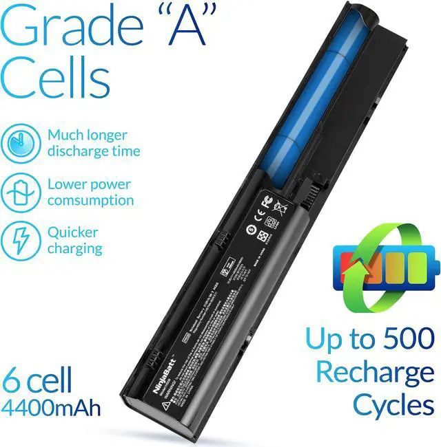 Alt view image 3 of 5 - NinjaBatt Battery 633805-001 for HP ProBook 4540S 4530S 4440S 4430S 4540 4540S 6460B 633809-001 PR06 PR09 HSTNN-DB2R HSTNN-IB2R HSTNN-LB2R HSTNN-OB2R 633733-1A1 633733-241  [6 Cells/4400mAh]