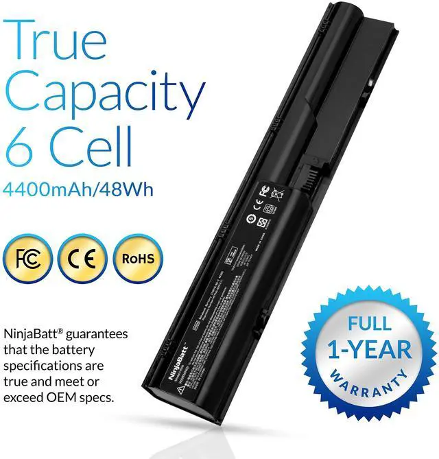 Alt view image 4 of 5 - NinjaBatt Battery 633805-001 for HP ProBook 4540S 4530S 4440S 4430S 4540 4540S 6460B 633809-001 PR06 PR09 HSTNN-DB2R HSTNN-IB2R HSTNN-LB2R HSTNN-OB2R 633733-1A1 633733-241  [6 Cells/4400mAh]