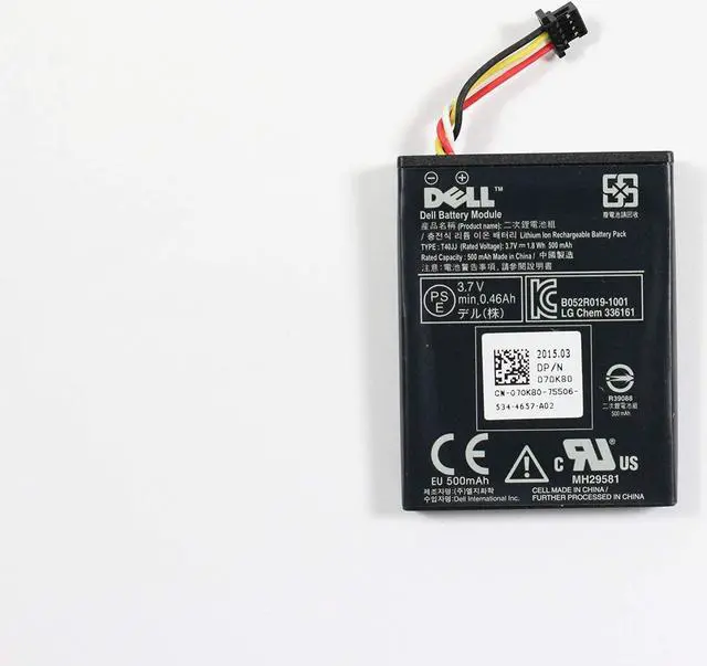 Main image of StorageTekPro 70K80 Battery for Dell PERC H710 H710p H810 RAID Controllers