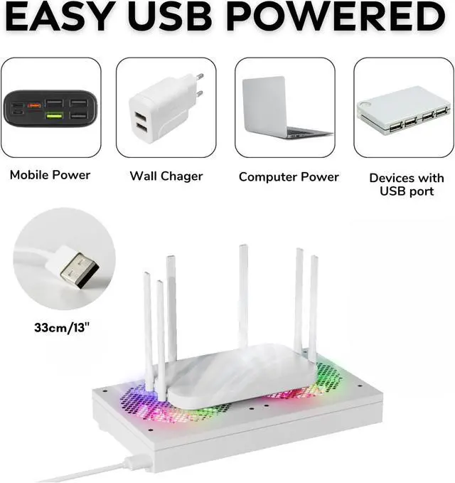 Alt view image 4 of 5 - High Airflow Cooling Fan 260mm 5V USB Fan for Computer Cooler TV Small Box and Other Electronics