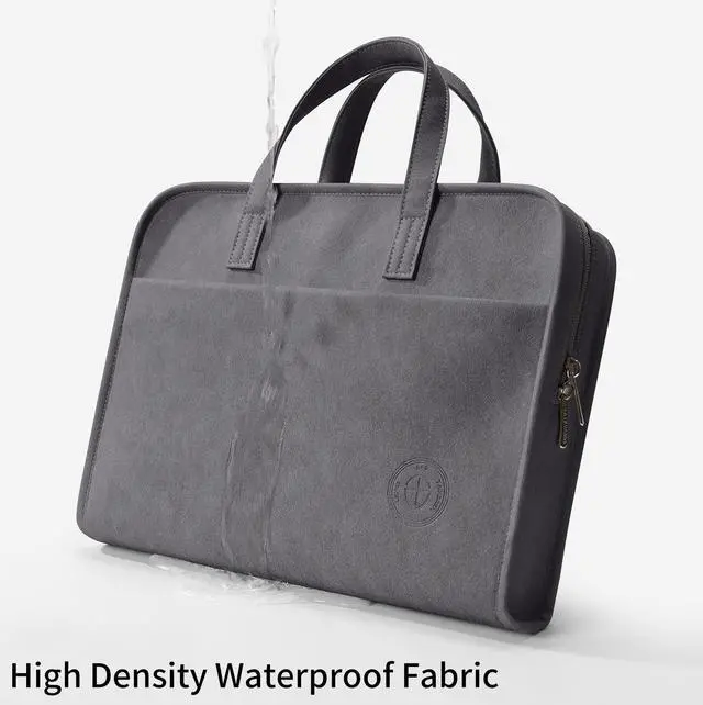 Alt view image 4 of 5 - TAIKESEN Protective Sleeve Case Bag Compatible with MacBook Pro 16 Inch, 15.6 inch, HP, Dell, Acer Aspire, Asus Notebook, Computer Bag with Shoulder Strap,Pocket,Handle, Gray
