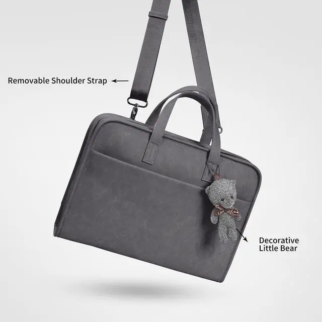 Alt view image 5 of 5 - TAIKESEN Protective Sleeve Case Bag Compatible with MacBook Pro 16 Inch, 15.6 inch, HP, Dell, Acer Aspire, Asus Notebook, Computer Bag with Shoulder Strap,Pocket,Handle, Gray