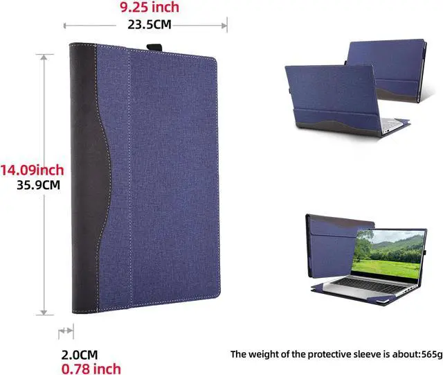 Alt view image 2 of 5 - Laptop Cover for Hp ProBook 450 G10 G9 G8 2023-2021 / ProBook 455 G10 G9 G8/ 650-G8 / Yoga c740 15.6" Inspiron 3515 3511 HP Envy X360 15-ed 15-ee 15-ep Case(15.6inch, Blue)