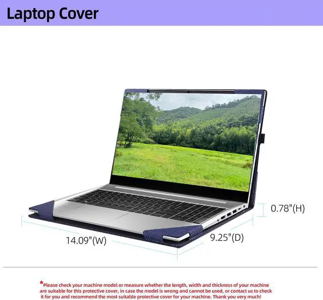 Alt view image 3 of 5 - Laptop Cover for Hp ProBook 450 G10 G9 G8 2023-2021 / ProBook 455 G10 G9 G8/ 650-G8 / Yoga c740 15.6" Inspiron 3515 3511 HP Envy X360 15-ed 15-ee 15-ep Case(15.6inch, Blue)