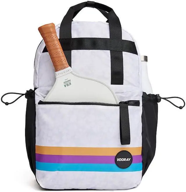 Alt view image 2 of 4 - VOORAY 19L Katie Backpack, Large - Travel, Gym & Sports Backpack Wild Desert, White Floral Retro Stripe