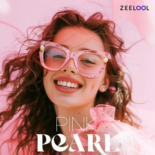 Alt view image 2 of 5 - Zeelool Stylish Pearl Cat Eye Blue Light Glasses for Women Anti Glare/UV400 Computer Glasses ZJGX957054-04 Pink