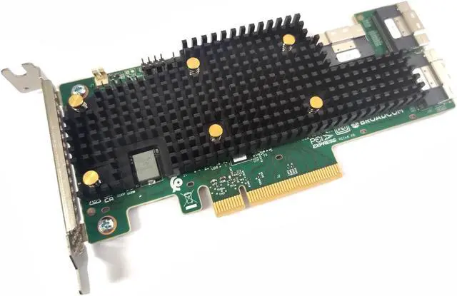 Alt view image 3 of 5 - Broadcom BCM HBA 9600-24i SAS/SATA/NVMe