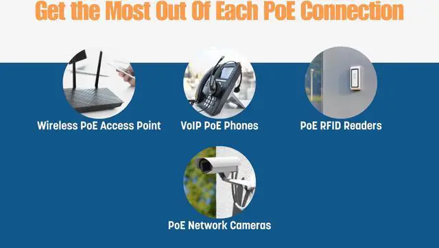 Alt view image 3 of 5 - Intellinet 8-Port Gigabit Ethernet PoE+ Switch with PoE Passthrough - 85W PoE Budget, 30 W per Port, 16 Gbps Switch Fabric - 3 Yr Mfg Warranty-561679