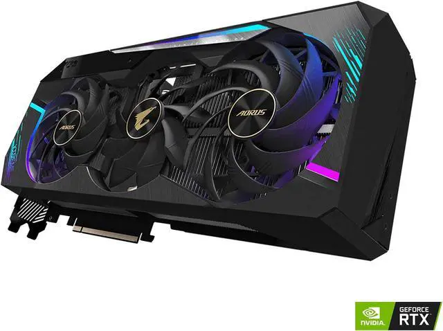 Alt view image 4 of 5 - Gigabyte AORUS GeForce RTX 3080 Xtreme 10G (REV2.0) Graphics Card, Max Covered Cooling, LHR, 10GB 320-bit GDDR6X, GV-N3080AORUS X-10GD REV2.0 Video Card