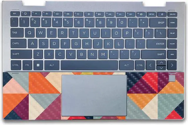 Alt view image 2 of 5 - Carbon Fiber Laptop Skin Compatible with HP Envy x360 14 (2023) - Bright and Happy - Premium 3M Vinyl Protective Wrap Decal Cover - Easy to Apply | Crafted in The USA by MightySkins