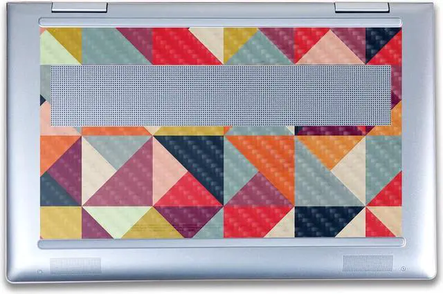 Alt view image 3 of 5 - Carbon Fiber Laptop Skin Compatible with HP Envy x360 14 (2023) - Bright and Happy - Premium 3M Vinyl Protective Wrap Decal Cover - Easy to Apply | Crafted in The USA by MightySkins