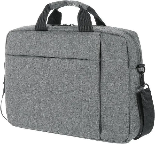 Main image of uxcell 15 Inch 360° Protective Laptop Briefcase Bag, Water-Resistant Laptop Shoulder Bag, Business Crossbody Bag, Computer Carrying Bag for Travel College, Gray