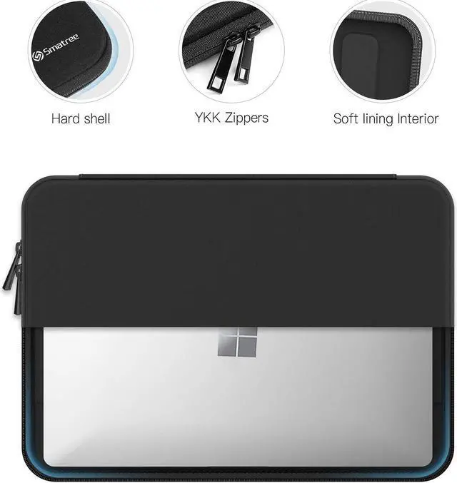 Alt view image 5 of 5 - Smatree Hard Laptop Sleeve Case for 13 inch Microsoft Surface Pro 11/10/9/8/7/6/5/4, for 13 inch Microsoft Surface Pro Copilot+PC, for 10.5 inch Surface Laptop Go 3, Microsoft Surface Pro 8 Case