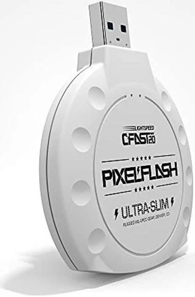 Alt view image 3 of 5 - PixelFlash CFast 2.0 Card Reader (White) - Memory Card Adapter with USB 3.0, 500Mb/s File Transfer, Ultra-Slim & Anti-Slip Rubber Shell, Compatible with Most Brands & OS