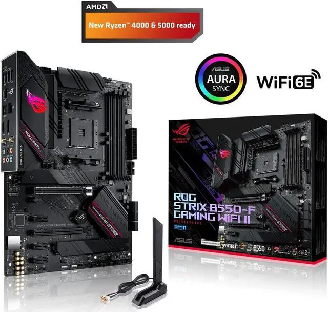 Alt view image 2 of 5 - ASUS ROG Strix B550-F Gaming WiFi II AMD Socket AM4 ATX DDR4 Motherboard