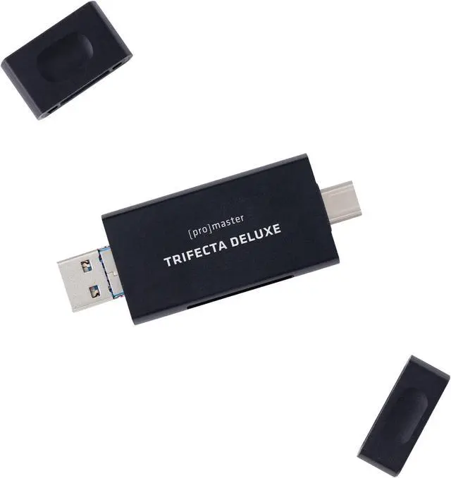 Alt view image 4 of 5 - ProMaster Trifecta Deluxe SD & Micro SD UHS-II Card Reader