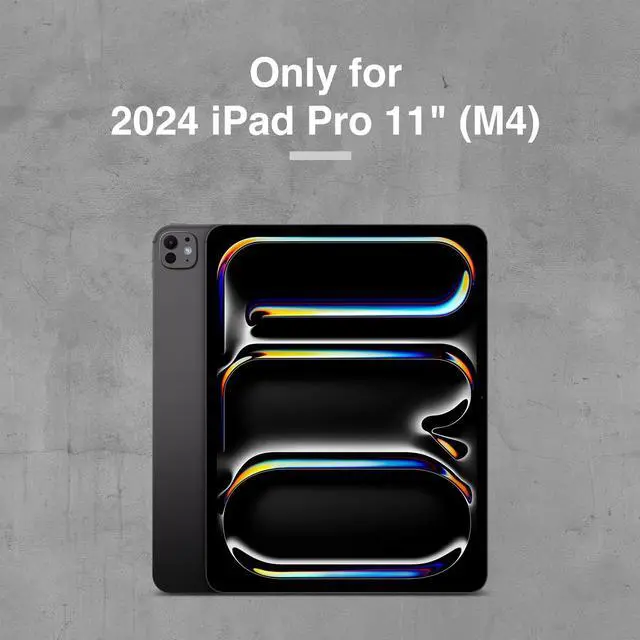 Alt view image 2 of 5 - SWITCHEASY CoverBuddy Lite for 2024 iPad Pro 11" - iPad Pro Case Compatible with Magic Keyboard for iPad Pro (M4), with Apple Pencil Pro Pencil Holder - Black