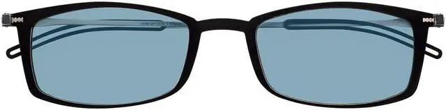 Main image of Always With You ThinOptics Blue Light Blocking Reading Glasses for Computers & Screens - Ultra Lightweight and Durable - Rectangular Black 2.0x