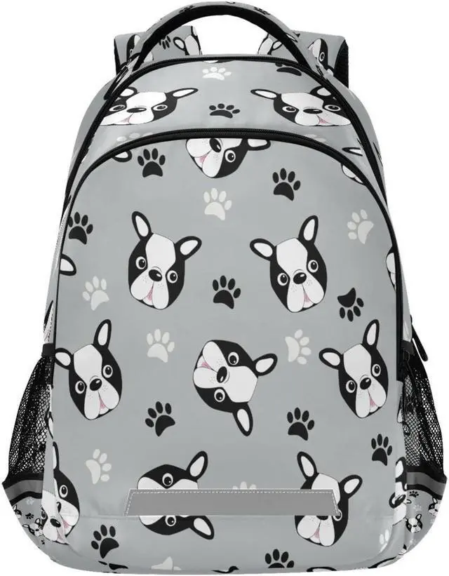 Main image of Cute Boston Terrier Dog Backpacks Travel Laptop Daypack School Book Bag for Men Women Teens Kids
