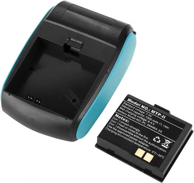 Alt view image 3 of 5 - ciciglow 58MM Thermal Printer, USB Thermal Receipt Printer Mini Small Portable Label Printer with High Speed Printing Compatible Support Bluetooth 4.0(Blue)