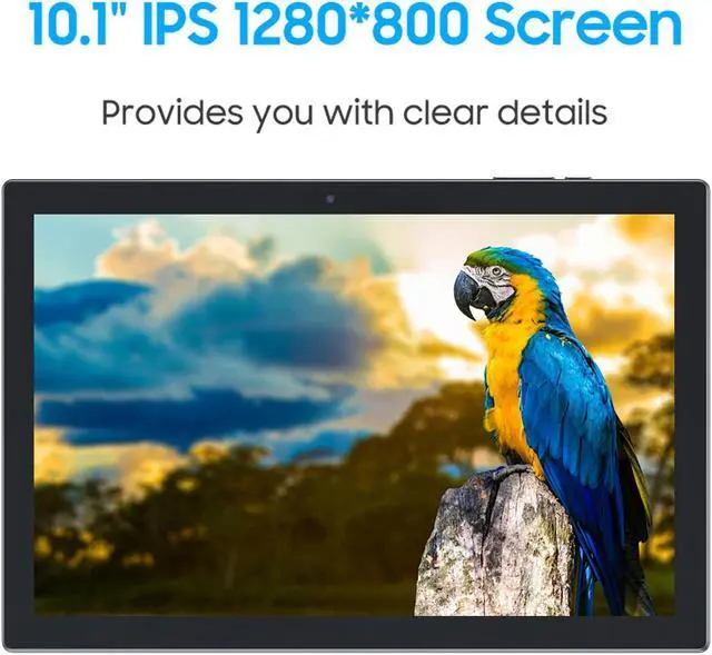 Alt view image 3 of 5 - Android 14 10 Inch 2 in 1 Tablet with Keyboard, Mouse, Case, Stylus, 8GB RAM+64GB ROM/1TB Expand, 1.8Ghz Quad-core Processor, 1280*800 HD Touch Screen, 8MP Camera, 5G WIFI 6