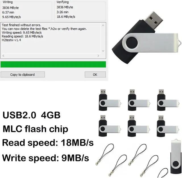 Alt view image 2 of 4 - lcwamy 4GB Flash Drives 100 Pack USB Drives Bulk USB Flash Drive 100 Pack Flash Drive Bulk Thumb Drive Pendrive CupShadow (Black, No Logo)