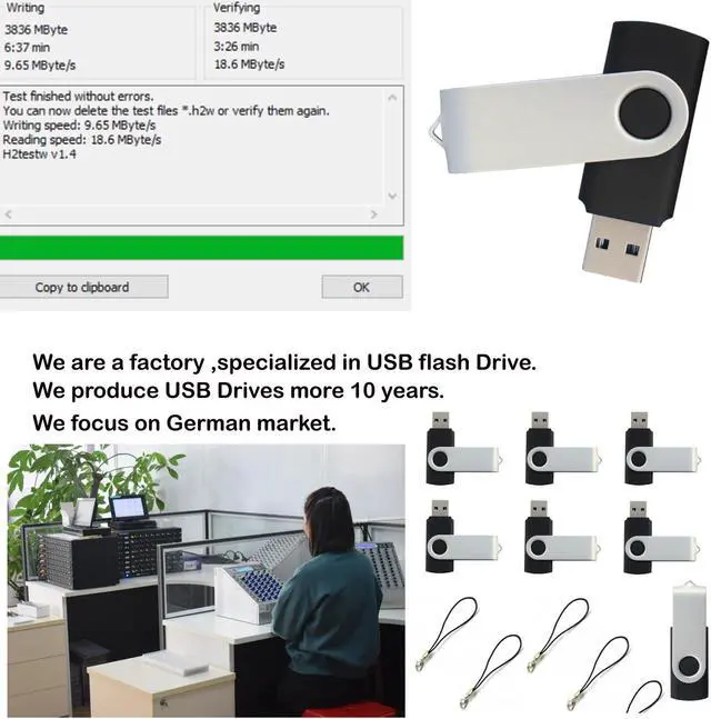 Alt view image 3 of 4 - lcwamy 4GB Flash Drives 100 Pack USB Drives Bulk USB Flash Drive 100 Pack Flash Drive Bulk Thumb Drive Pendrive CupShadow (Black, No Logo)