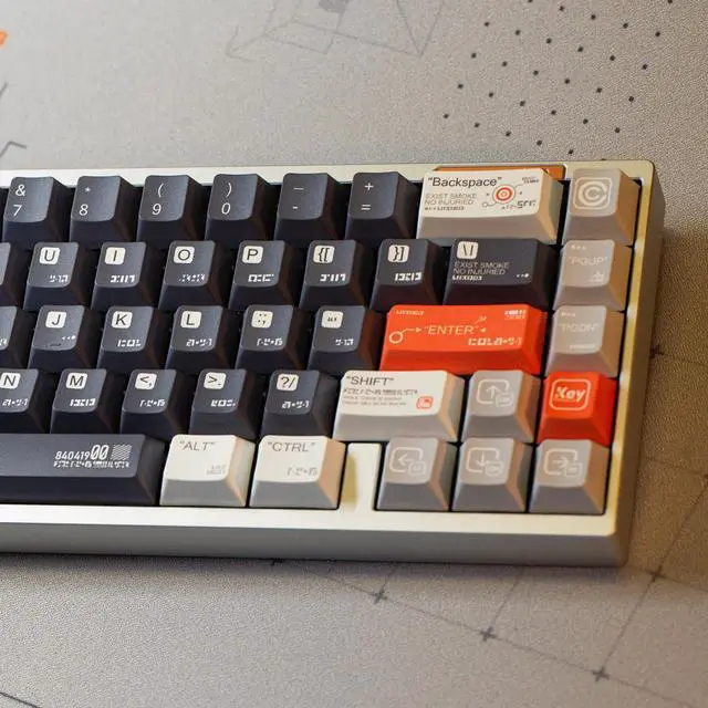 Alt view image 3 of 5 - Combat Power Test Theme keycap Cherry Profile 157 Keys pbt Material + 87pc Material - 244 Keys Custom keycap Set Suitable for 61/87/104/108 Cherry MX Switch and Other Mechanical Keyboards