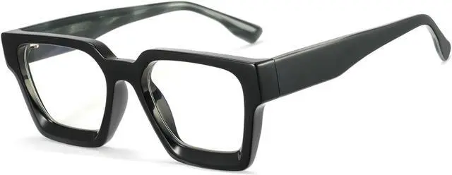 Main image of Cyxus Oversized Square Blue Light Blocking Glasses Women Men Chic Preppy Thick Frame Computer Eyeglasses Anti Eyestrain 8224
