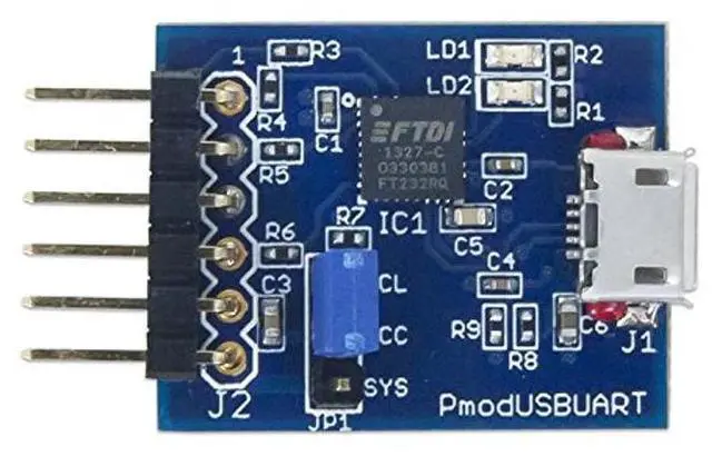 Alt view image 2 of 4 - Digilent Pmod USBUART: USB to UART Interface