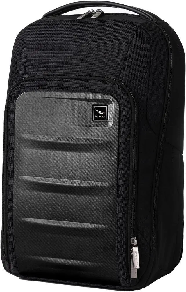Main image of Duravo Venture Slim Laptop Backpack, Durable, Sleek, Flight Approved, Fits Up to 17" Laptop, Breathable, Lightweight (Carbon, Slim)