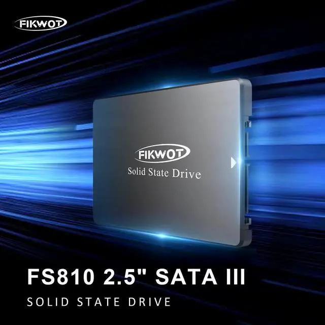 Alt view image 2 of 5 - Fikwot FS810 512GB SSD, 2.5" SSD SATA III 6Gb/s, Solid State Drives, Up to 560MB/s, 3D NAND TLC, Internal SSD for Desktops and Laptops(Black)